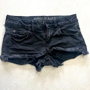 American eagle super stretch, super low shorties.